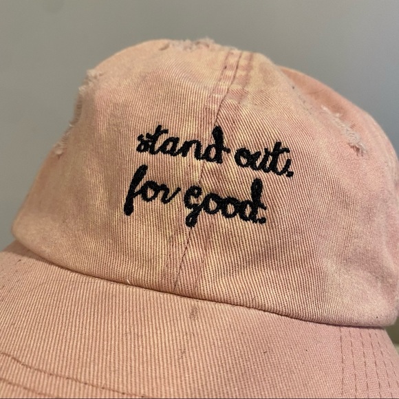 Stand Out For Good Pink Baseball Cap - Picture 2 of 13